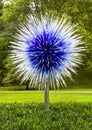 Blue glass tree