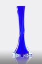 Blue glass vase Royalty Free Stock Photo