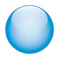 Blue glass web button Royalty Free Stock Photo