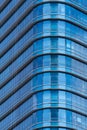 Ã Â¸ÂºÃ Â¸Â´Blue Glass windows of modern office building Royalty Free Stock Photo