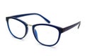 Blue glasses to improve vision Royalty Free Stock Photo