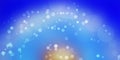 Blue glitter bokeh lights defocused abstract background wallpaper Royalty Free Stock Photo