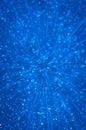 Blue glitter explosion lights abstract background Royalty Free Stock Photo