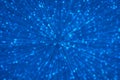 Blue glitter explosion lights abstract background Royalty Free Stock Photo