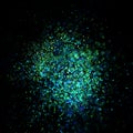 Blue glitter lights grunge background glitter defocused abstract. Royalty Free Stock Photo