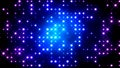 Blue Glittering Light Grid
