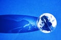 Blue globe background