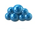 Blue glossy coud Royalty Free Stock Photo