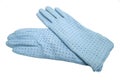 Blue gloves