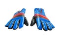 Blue gloves