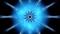 Blue glowing antimatter energy source abstract background