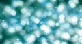 Blue glowing bokeh lights floating abstract background Royalty Free Stock Photo