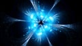 Blue glowing futuristic space technology Royalty Free Stock Photo