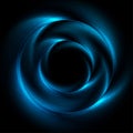 Blue glowing grunge circles abstract background Royalty Free Stock Photo