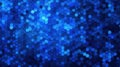 Blue Glowing Hexagon Grid Abstract Technology Background Royalty Free Stock Photo