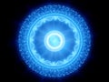 Blue glowing magical stargate Royalty Free Stock Photo