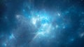 Blue glowing nebula with plasma field in space Royalty Free Stock Photo