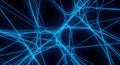 Blue glowing network lines abstract background Royalty Free Stock Photo