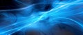 Blue glowing plasma yarn of spacetime abstract background Royalty Free Stock Photo