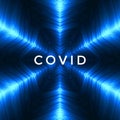 Blue Glowing Space Light Covid Abstract Blurs Shapes Backgrounds