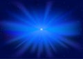 Blue Glowing Star