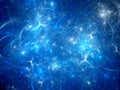 Blue glowing synapses background Royalty Free Stock Photo
