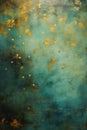 Blue Gold Background Stars Copper Patina Magical Dreamy Sky Star