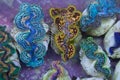 Blue Gold Giant Clams Royalty Free Stock Photo