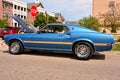 Blue with Gold Stripes Mustang at Annual Kenosha Car Show