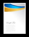 Blue, gold and white abstract background Royalty Free Stock Photo