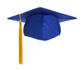 Blue Grad Hat Front Royalty Free Stock Photo