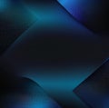 blue gradient background with curves has a bokeh effect Royalty Free Stock Photo
