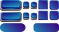 Blue Gradient buttons set jpg-png