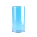 Blue Gradient 3D Graduated Cylinder Royalty Free Stock Photo