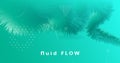 Blue Gradient Fluid. Flow Graphic Movement. Royalty Free Stock Photo