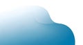Blue gradient shape with transparent background Royalty Free Stock Photo