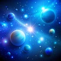 Blue Gradient Space Abstract background Royalty Free Stock Photo