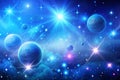 Blue Gradient Space Abstract background Royalty Free Stock Photo