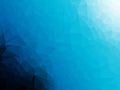 Blue gradient triangular abstract background. Triangular Patterns. Low Poly Wallpaper. Royalty Free Stock Photo
