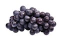 blue grapes bunch isolated on white background. Generative AI Royalty Free Stock Photo