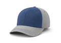Blue and gray baseball cap isolated on white background Royalty Free Stock Photo
