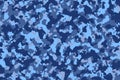 Blue gray camouflage pattern blackground