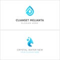 Water filtration symbol icon logo design