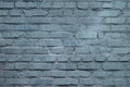 blue gray loft style background with building brick texture Royalty Free Stock Photo