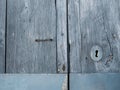 Blue - gray old gate background Royalty Free Stock Photo