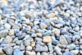 Blue and gray pebble stones pavement Royalty Free Stock Photo