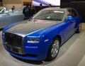 Blue Gray Rolls Royce Ghost Royalty Free Stock Photo