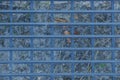 Blue gray texture of long plastic bars Royalty Free Stock Photo