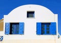 Blue greek windows