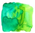 Blue and green abstract colorful watercolor background. Royalty Free Stock Photo